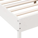 vidaXL fehér tömör fenyőfa ágy matrac nélkül 150 x 200 cm