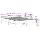 vidaXL viaszbarna tömör fenyőfa ágy matrac nélkül 120 x 200 cm