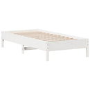 vidaXL fehér tömör fenyőfa ágy matrac nélkül 100 x 200 cm