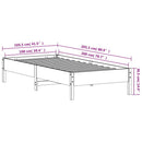 vidaXL fehér tömör fenyőfa ágy matrac nélkül 100 x 200 cm