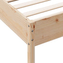 vidaXL tömör fenyőfa ágy matrac nélkül 90 x 200 cm