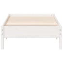 vidaXL fehér tömör fenyőfa ágy matrac nélkül 90 x 200 cm