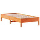 vidaXL viaszbarna tömör fenyőfa ágy matrac nélkül 90 x 200 cm