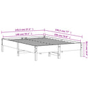 vidaXL tömör fenyőfa ágy matrac nélkül 140 x 190 cm