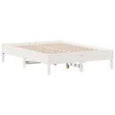 vidaXL fehér tömör fenyőfa ágy matrac nélkül 140x190 cm