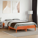 vidaXL viaszbarna tömör fenyőfa ágy matrac nélkül 140 x 190 cm