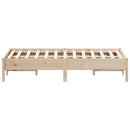 vidaXL tömör fenyőfa ágy matrac nélkül 135 x 190 cm