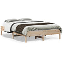 vidaXL tömör fenyőfa ágy matrac nélkül 135 x 190 cm