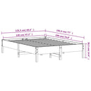 vidaXL viaszbarna tömör fenyőfa ágy matrac nélkül 120 x 190 cm