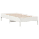 vidaXL fehér tömör fenyőfa ágykeret matrac nélkül 90 x 190 cm