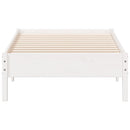 vidaXL fehér tömör fenyőfa ágykeret matrac nélkül 90 x 190 cm