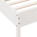 vidaXL fehér tömör fenyőfa ágykeret matrac nélkül 90 x 190 cm