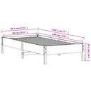 vidaXL fehér tömör fenyőfa ágykeret matrac nélkül 90 x 190 cm