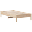 vidaXL tömör fenyőfa ágy matrac nélkül 75 x 190 cm