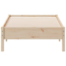 vidaXL tömör fenyőfa ágy matrac nélkül 75 x 190 cm