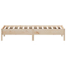 vidaXL tömör fenyőfa ágy matrac nélkül 75 x 190 cm