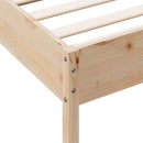 vidaXL tömör fenyőfa ágy matrac nélkül 75 x 190 cm