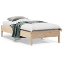 vidaXL tömör fenyőfa ágy matrac nélkül 75 x 190 cm