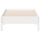 vidaXL fehér tömör fenyőfa ágy matrac nélkül 75 x 190 cm