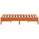 vidaXL viaszbarna tömör fenyőfa ágy matrac nélkül 75 x 190 cm
