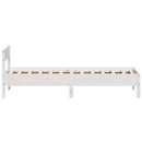 vidaXL fehér tömör fenyőfa ágy matrac nélkül 100 x 200 cm