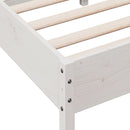 vidaXL fehér tömör fenyőfa ágy matrac nélkül 100 x 200 cm