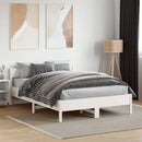 vidaXL fehér tömör fenyőfa ágy matrac nélkül 140x190 cm