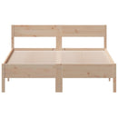 vidaXL tömör fenyőfa ágy matrac nélkül 135 x 190 cm