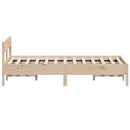 vidaXL tömör fenyőfa ágy matrac nélkül 135 x 190 cm