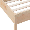 vidaXL tömör fenyőfa ágy matrac nélkül 135 x 190 cm