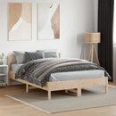 vidaXL tömör fenyőfa ágy matrac nélkül 135 x 190 cm