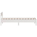vidaXL fehér tömör fenyőfa ágykeret matrac nélkül 90 x 190 cm