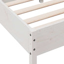 vidaXL fehér tömör fenyőfa ágykeret matrac nélkül 90 x 190 cm