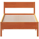 vidaXL viaszbarna tömör fenyőfa ágy matrac nélkül 90 x 190 cm