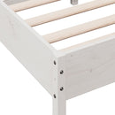 vidaXL fehér tömör fenyőfa ágy matrac nélkül 75 x 190 cm