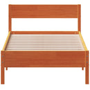 vidaXL viaszbarna tömör fenyőfa ágy matrac nélkül 75 x 190 cm