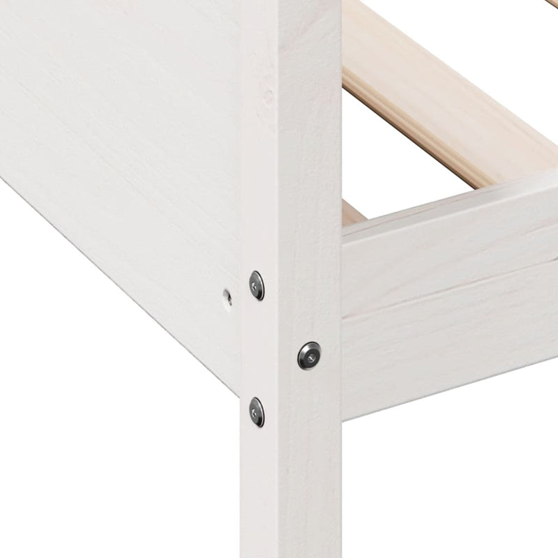 vidaXL fehér tömör fenyőfa kanapéágy matrac nélkül 80 x 200 cm