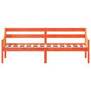 vidaXL kanapéágy ágy matrac viaszbarna 100x200 cm tömör fa fenyőfa