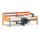 vidaXL viaszbarna tömör fenyőfa kanapéágy matrac nélkül 90 x 190 cm