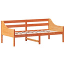 vidaXL viaszbarna tömör fenyőfa kanapéágy matrac nélkül 90 x 190 cm