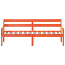 vidaXL viaszbarna tömör fenyőfa kanapéágy matrac nélkül 90 x 190 cm