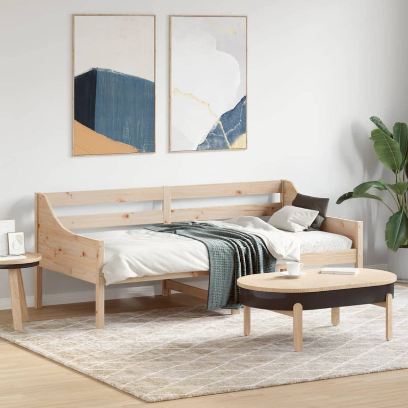 vidaXL kanapéágy ágy matrac 75x190 cm tömör fa fenyőfa