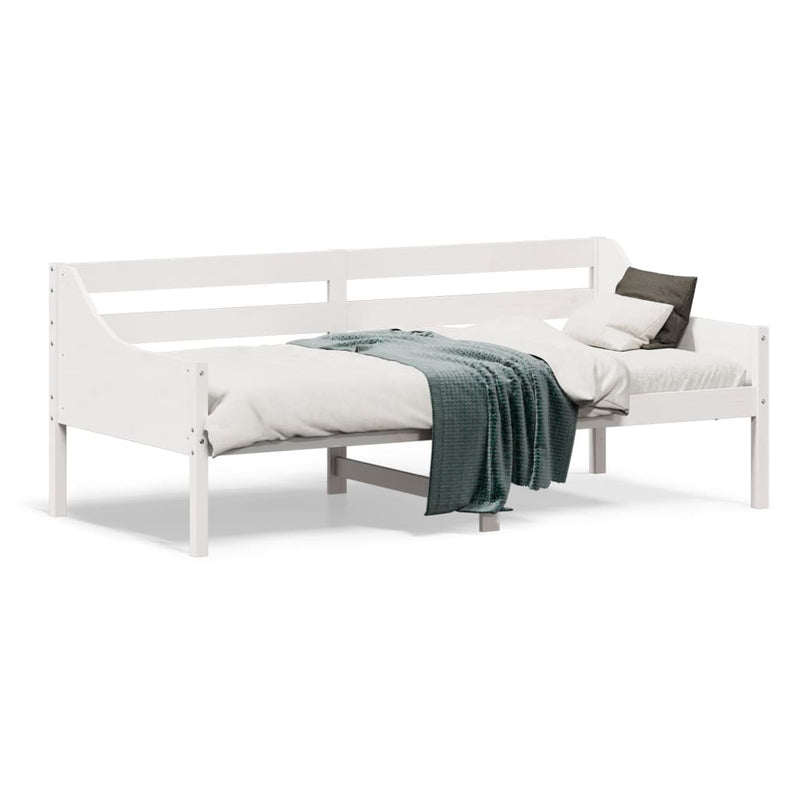 vidaXL kanapéágy ágy matrac fehér 75x190 cm tömör fa fenyőfa