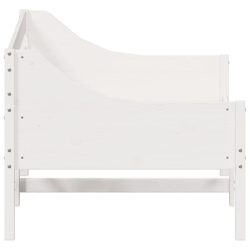 vidaXL kanapéágy ágy matrac fehér 75x190 cm tömör fa fenyőfa