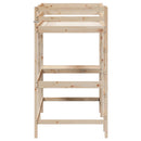 vidaXL tömör fenyőfa galériaágy íróasztallal 90 x 200 cm