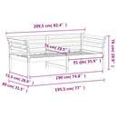 vidaXL kanapéágy ágy matrac fehér 75x190 cm tömör fa fenyőfa