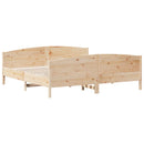 vidaXL tömör fenyőfa ágy matrac nélkül 200 x 200 cm