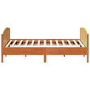 vidaXL viaszbarna tömör fenyőfa ágy matrac nélkül 200 x 200 cm