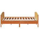 vidaXL viaszbarna tömör fenyőfa ágy matrac nélkül 180 x 200 cm