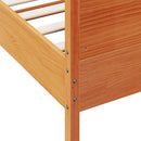 vidaXL viaszbarna tömör fenyőfa ágy matrac nélkül 160 x 200 cm